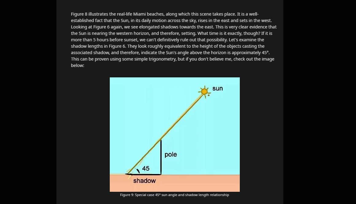 Screenshot showing one of the diagrams created for the large-scale sunscreen report. 